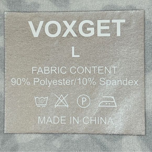 Voxget Animal Print Tan & Black Large V-Neck Long Sleeve V-Neck 1 Chest … - Picture 6 of 6